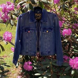 Michael Kors Denim Zip Jacket